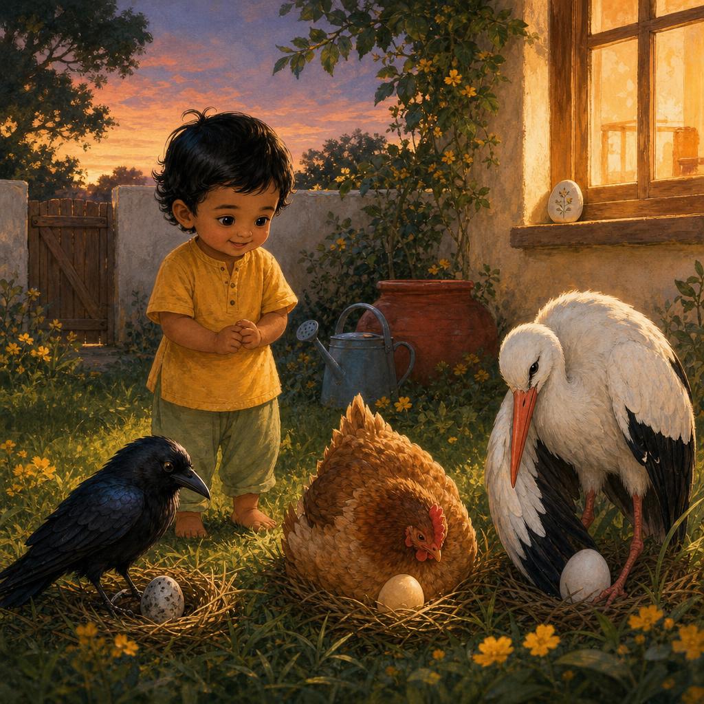 Every Mama, Every Egg illustration for Aiden and the Egg Garden